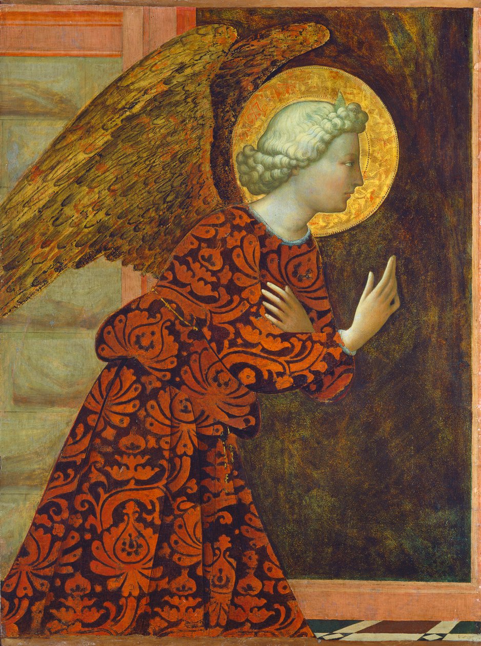 Arkkienkeli Gabriel, n. 1430 (tempera paneelissa) tekijältä Tommaso Masolino da Panicale