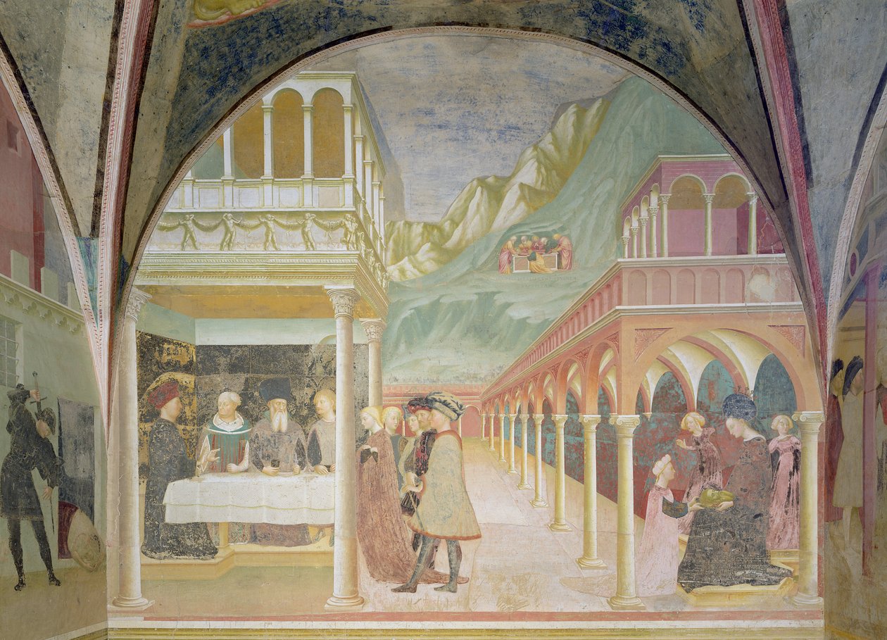 Herodeksen juhlat, Pyhän Johannes Kastajan elämänsyklistä tekijältä Tommaso Masolino da Panicale