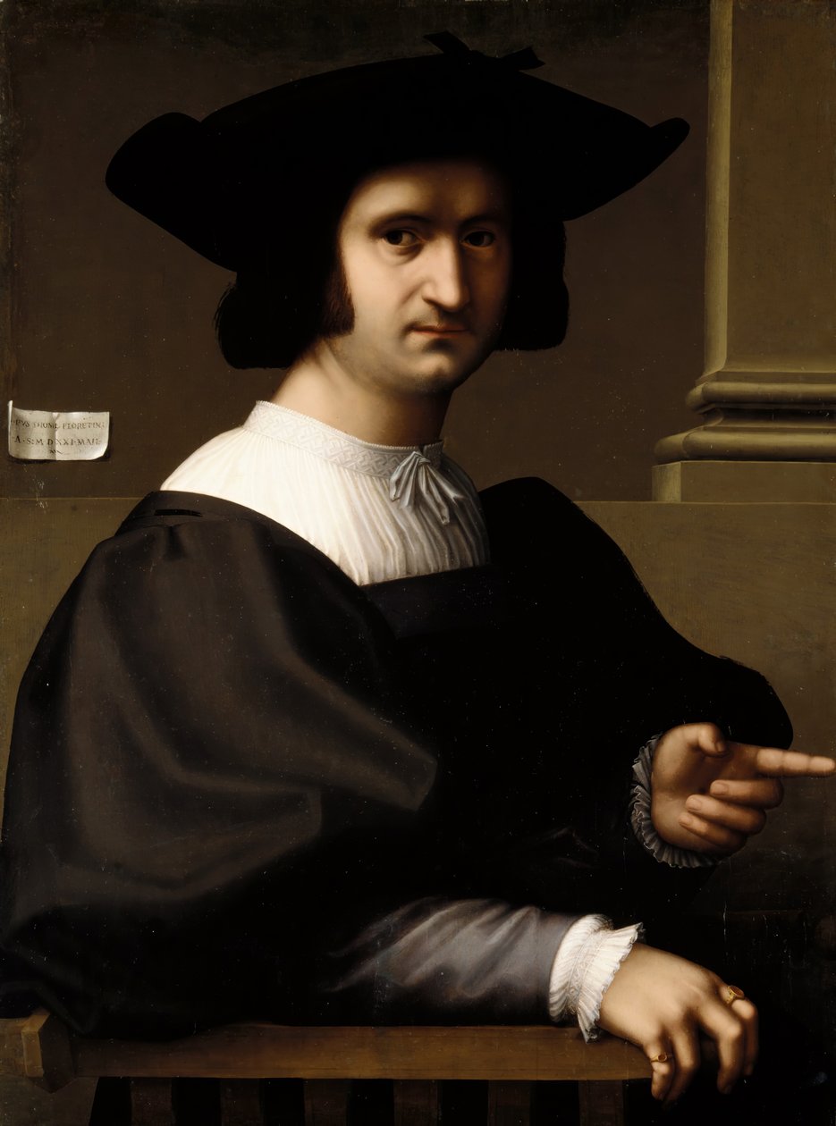 Miehen muotokuva, 1521. tekijältä Tommaso di Stefano Lunetti