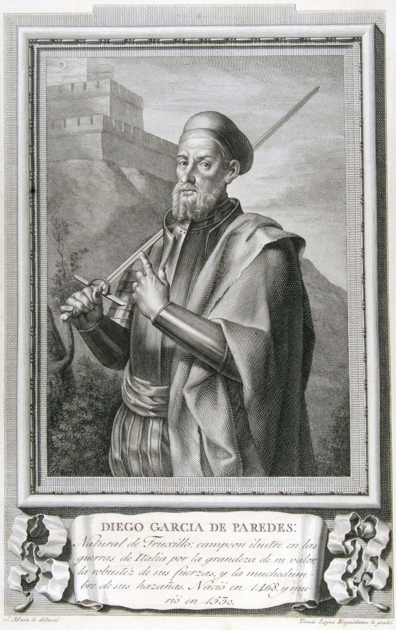 Retrato de Diego García de Paredes (1468-1533) tekijältä Tomás López Enguídanos