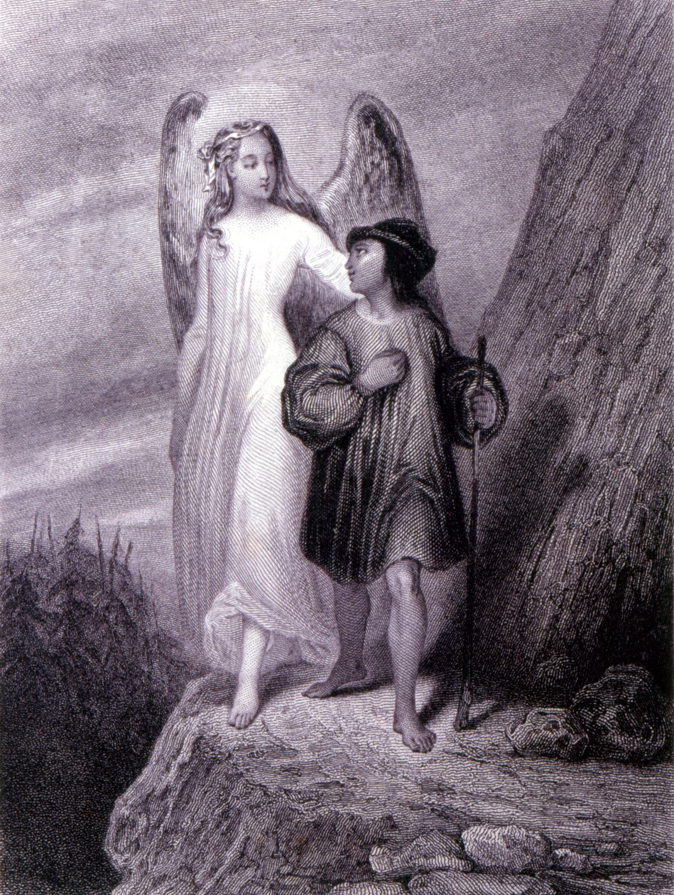 "Le Genie du Christianisme", 1800-luvun alussa julkaistun painoksen etukappale tekijältä Tony Johannot