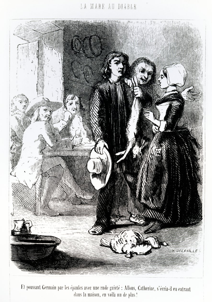 Kuvitus George Sandin teoksesta "The Devil