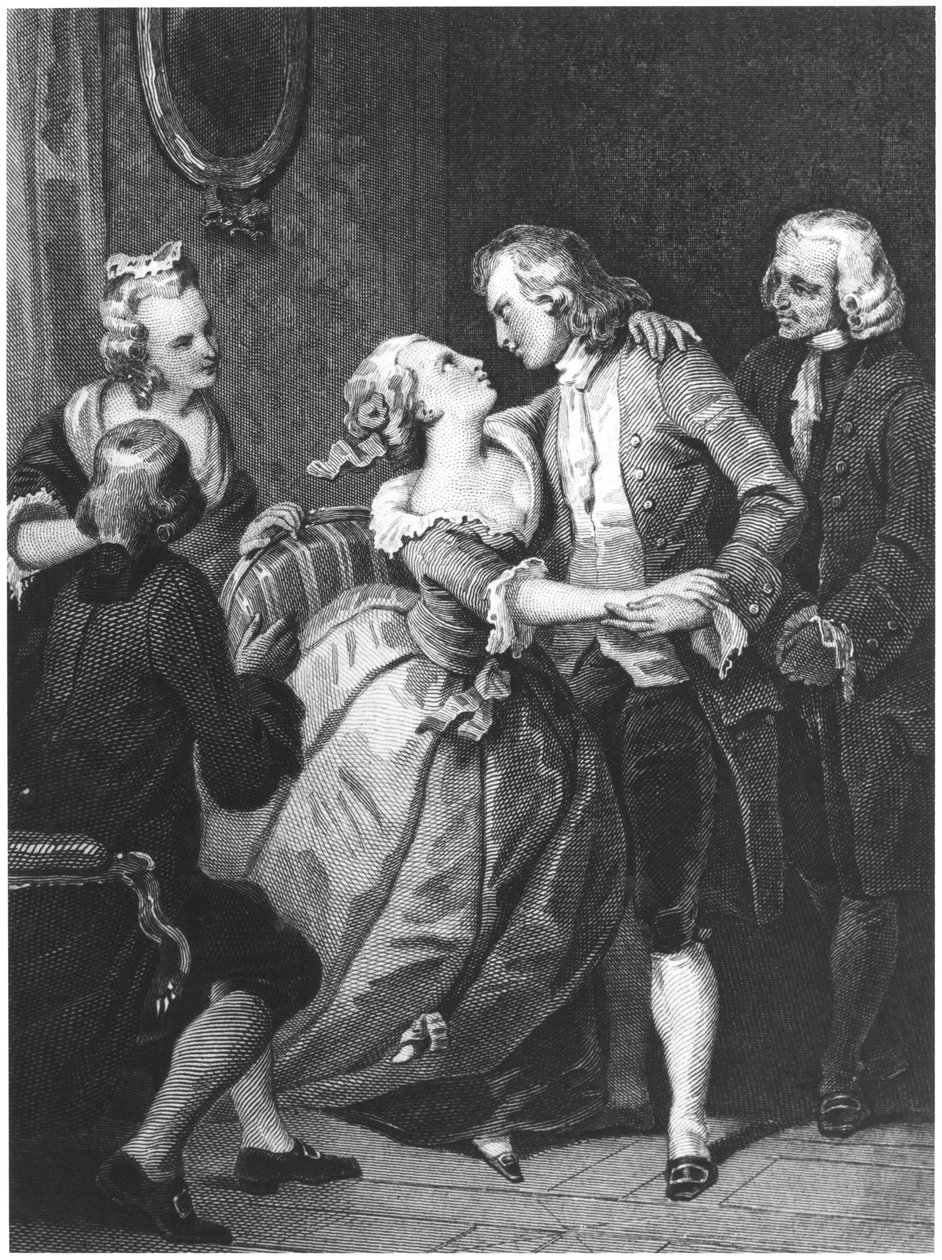 Sophie et Emile, kuvitus Jean-Jacques Rousseaun (1712-78) L