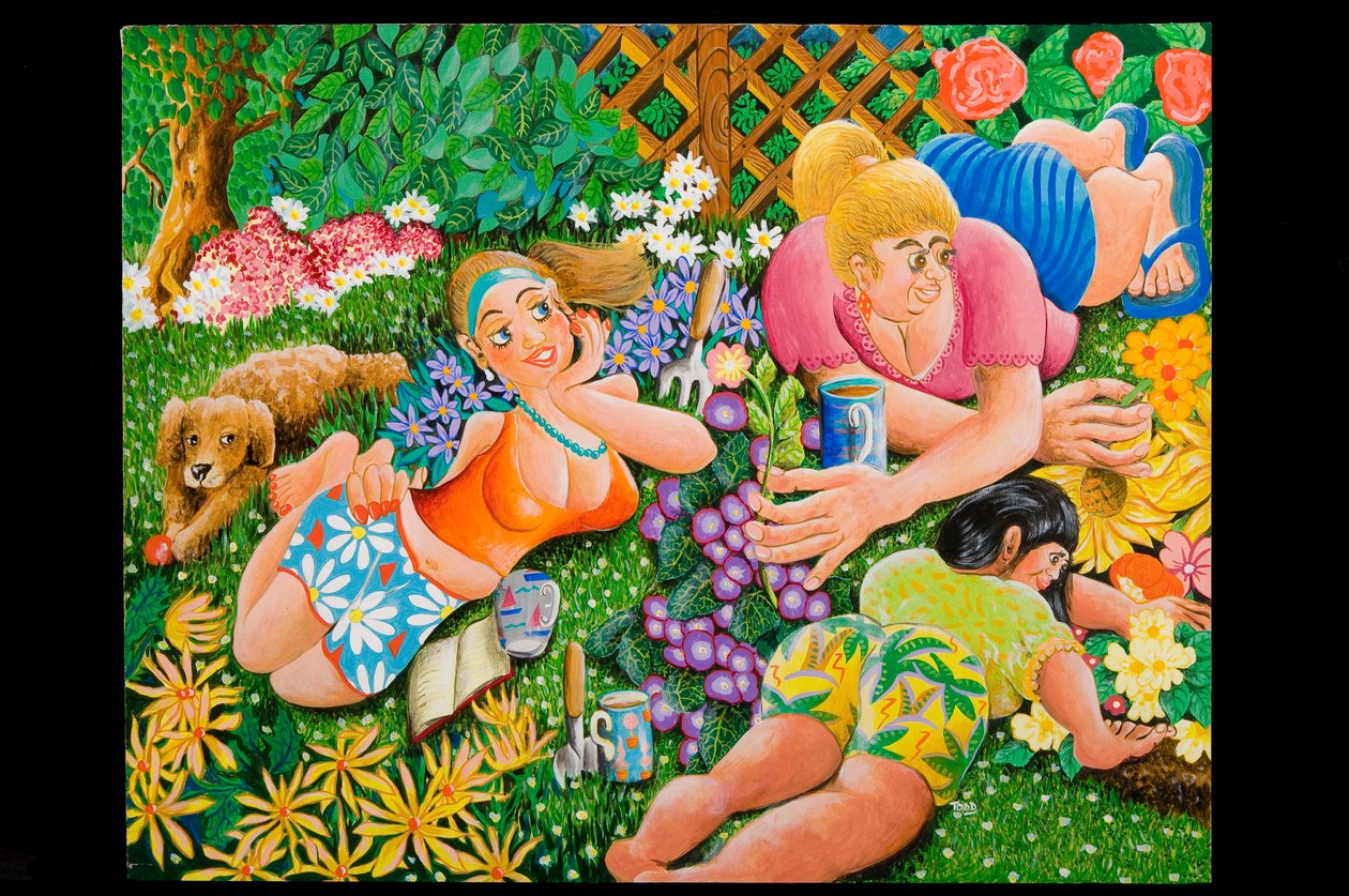 Lady Gardener, 2010 (akryylia aluksella) tekijältä Tony Todd