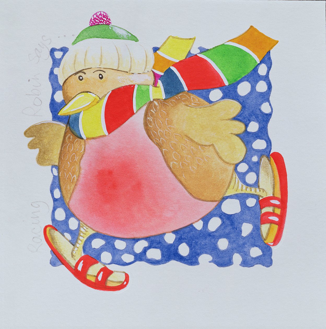 Snow Robin, 2005 (wc paperilla) tekijältä Tony Todd