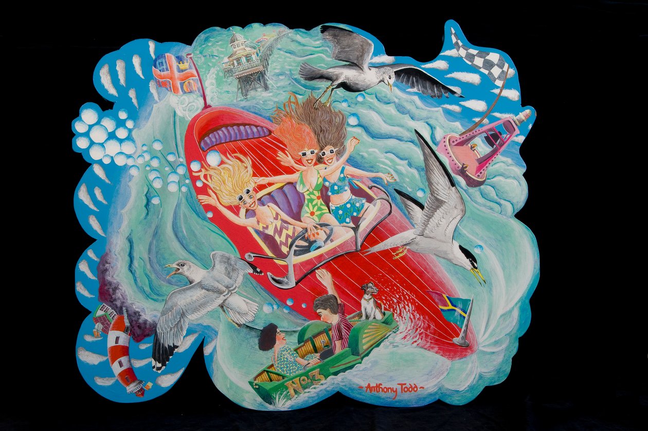 The Sea Birds, 2010 (akryylia aluksella) tekijältä Tony Todd
