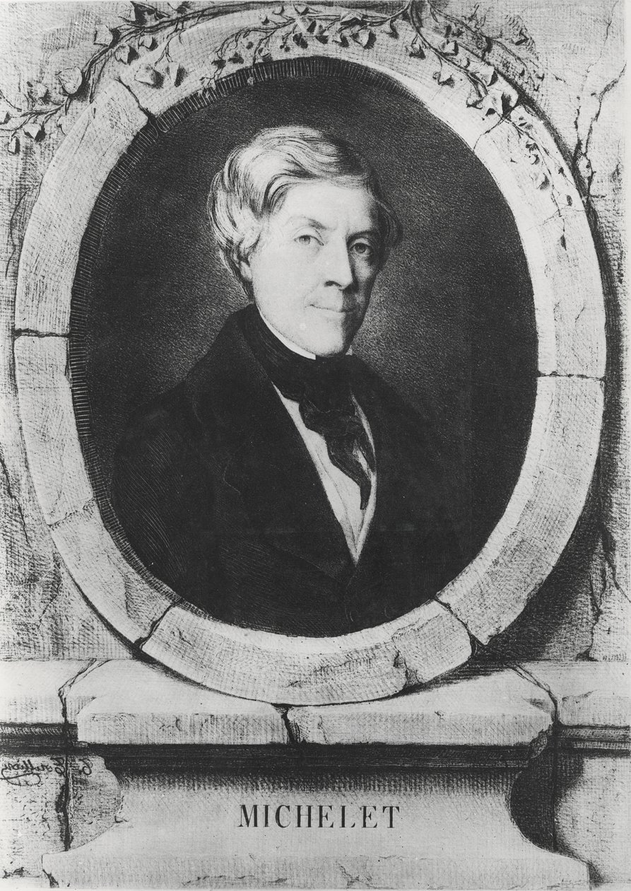 Jules Micheletin muotokuva, 1843 tekijältä Tony Toullion