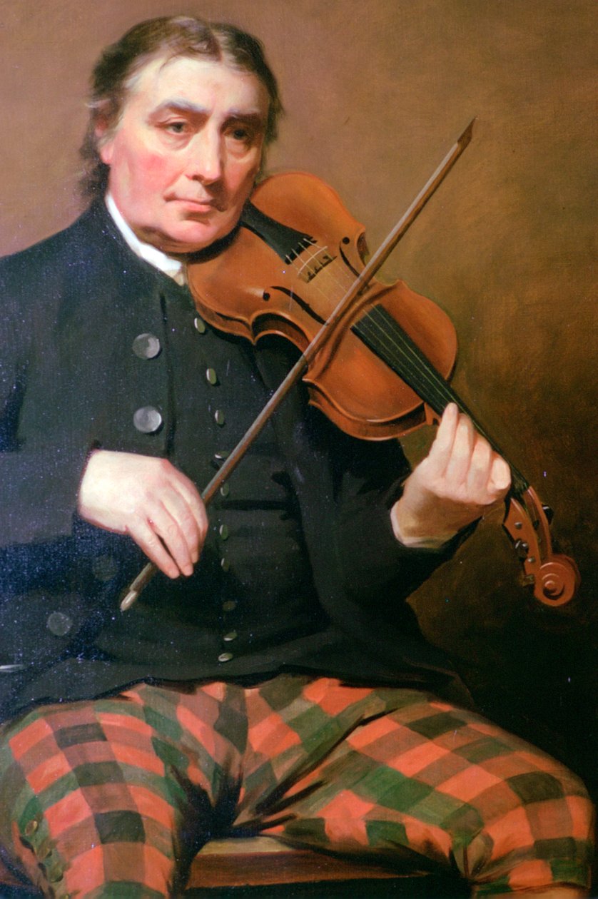 Retrat de Niel Gow, Blair Castle, Blair Atholl, Perthshire, Escòcia. finlandès tekijältä Tony Evans