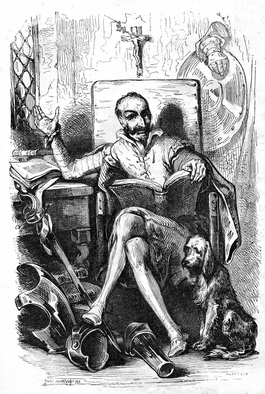 Cervantes ja Don Quijote tekijältä Tony Johannot