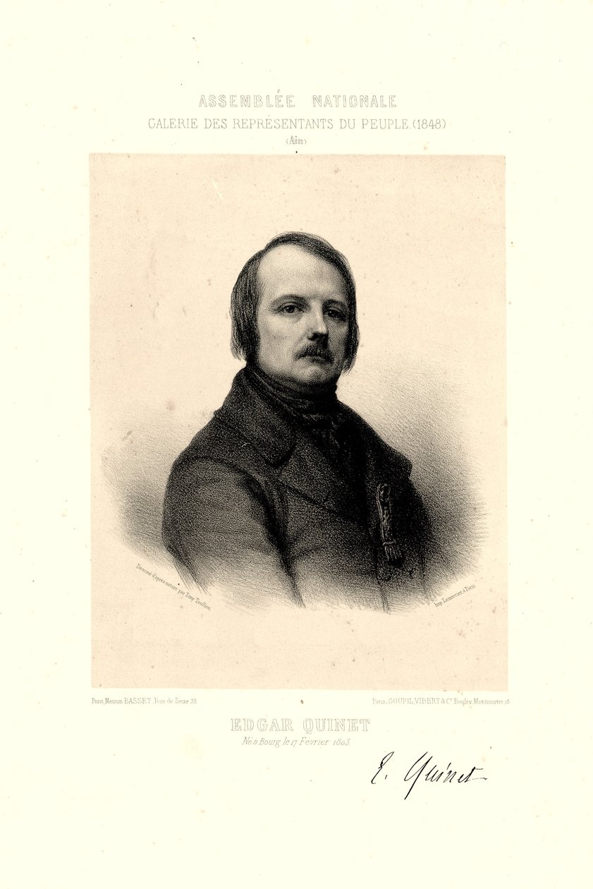 Edgar Quinet by Toullion tekijältä Tony Toullion