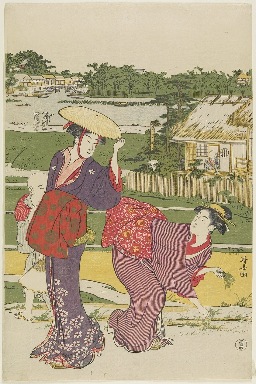 Retki Muko_jimassa, 1787 tekijältä Torii Kiyonaga
