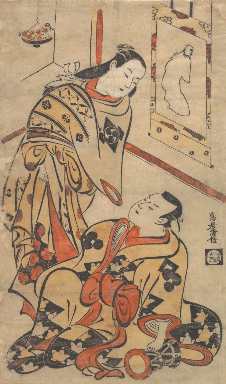 Kabuki ac ja rs Gentaro Nakamura idea d Ikushima Shingoro, vai mitä? 1710. , hyttynen. 1710. tekijältä Torii Kiyomasu I