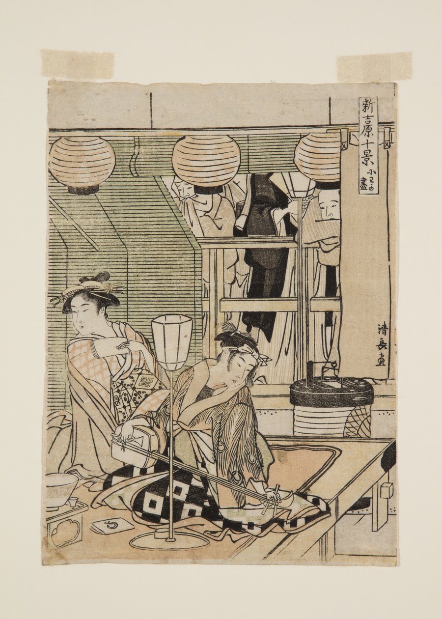 (värillinen puupainatus) tekijältä Torii Kiyonaga