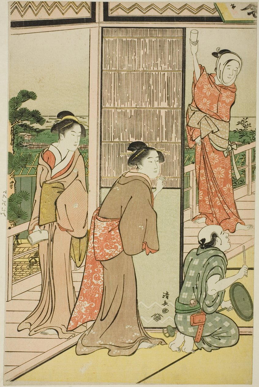 Juhla Shinagawa Pleasure Quartersissa tekijältä Torii Kiyonaga