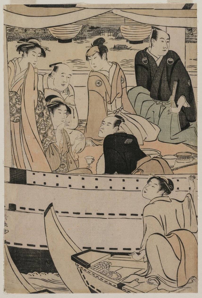 Veneilyjuhlat Sumida-joella tekijältä Torii Kiyonaga