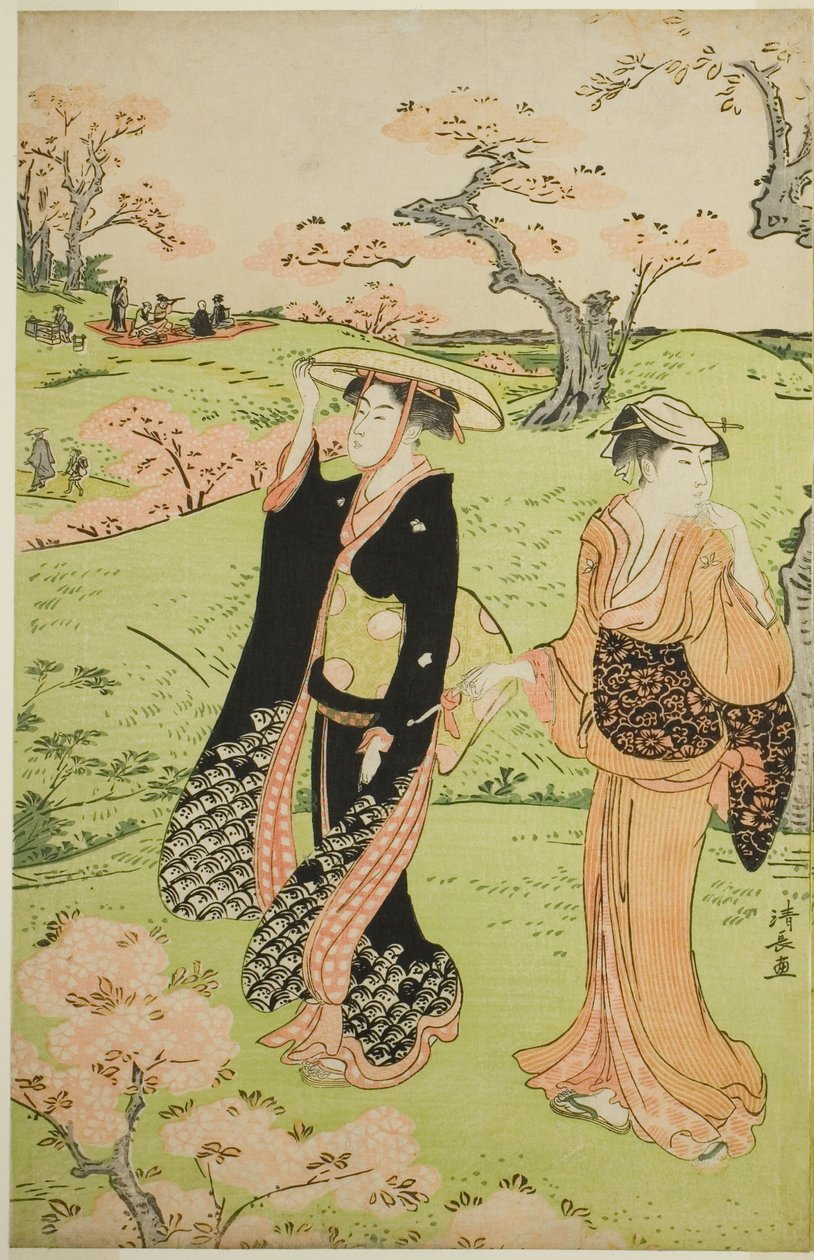 Kirsikankukan katselu Asuka Hillillä tekijältä Torii Kiyonaga