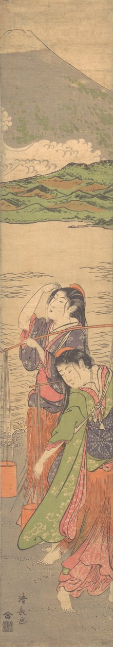Dance of the Beach Maidens, 1700-luvun loppu. tekijältä Torii Kiyonaga