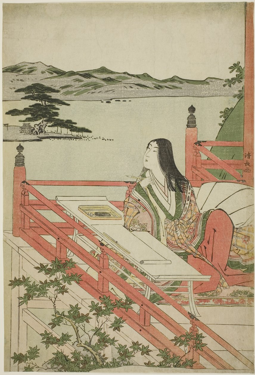 Murasaki Shikibu, 1779-1789 tekijältä Torii Kiyonaga