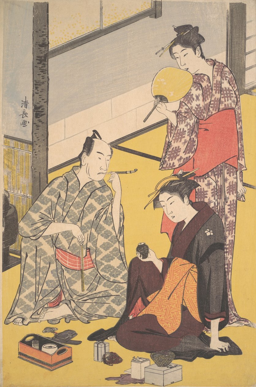 Te Kabuki ac ja r Matsumoto jauhe valkoinen lääke V, vai mitä? 1783. tekijältä Torii Kiyonaga