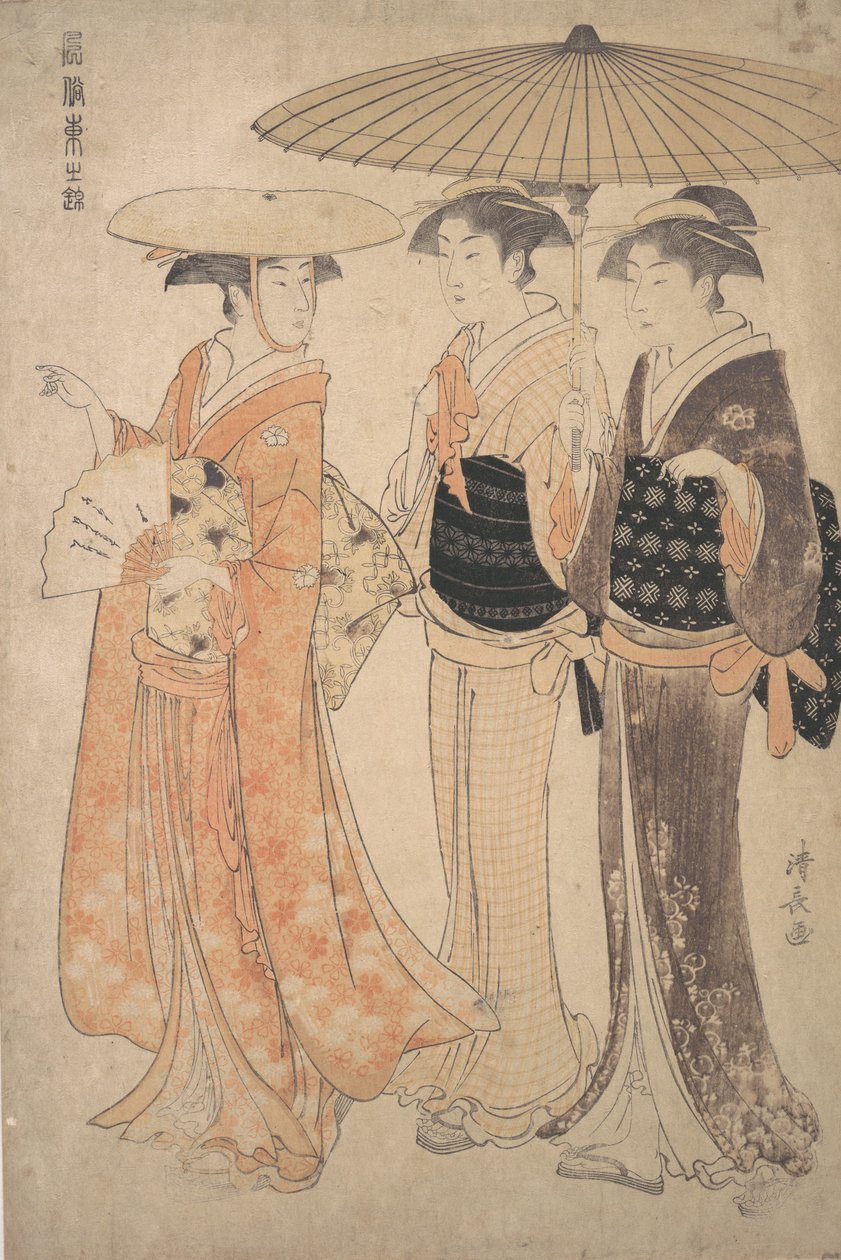 Promenade. tekijältä Torii Kiyonaga