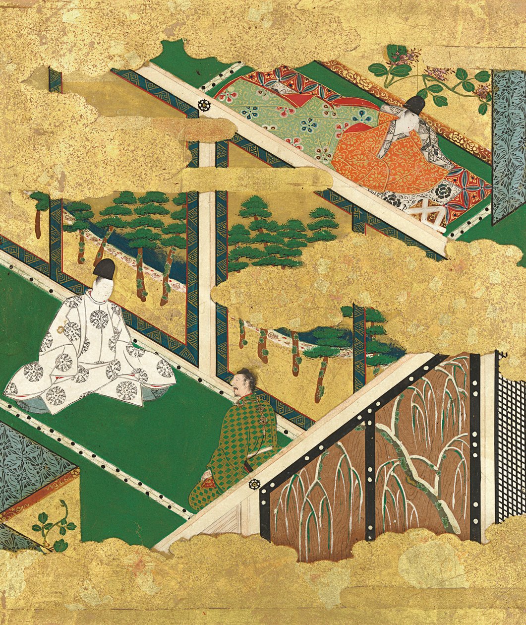 Oak Tree Kashiwagi, 1500-luvun loppu - 1600-luvun alku. tekijältä Tosa Mitsuyoshi