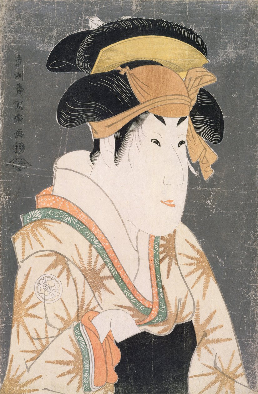 Segawa Kikunojo III (1751-1810) Oshizun roolissa (puukiviprintti) tekijältä Toshusai Sharaku