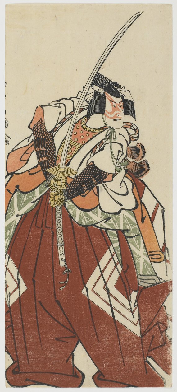 Ichikawa Komazo Good As Shinozuka Around, 1794 tekijältä Toshusai Sharaku