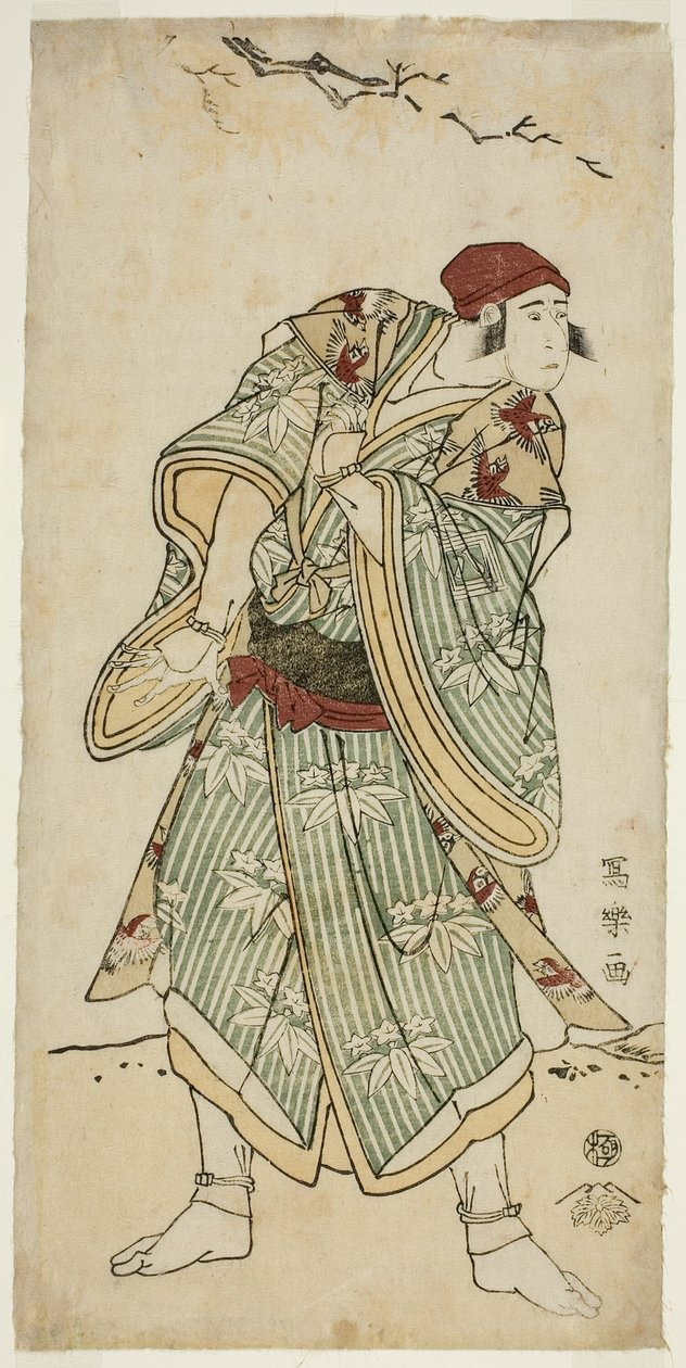 Tea C ja r Ichikawa Yaozo Hyvä kuin Tea S Parrow Seter Bunji Yasukata tekijältä Toshusai Sharaku