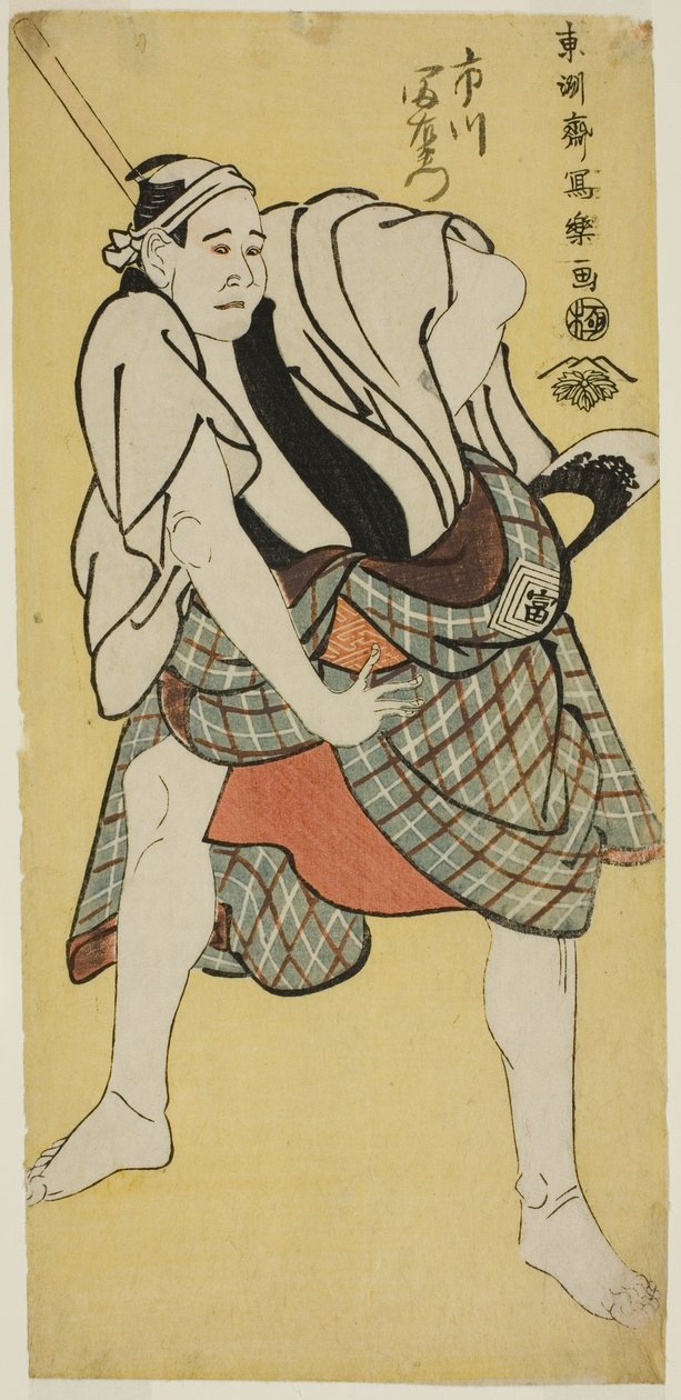 Ichikawa Tomimon hahmona Inokumamon Bay tekijältä Toshusai Sharaku
