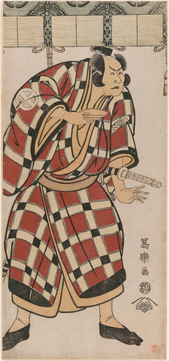 Näyttelijä Otani Hiroji III kuin Hata no Taizan Taketora tekijältä Toshusai Sharaku