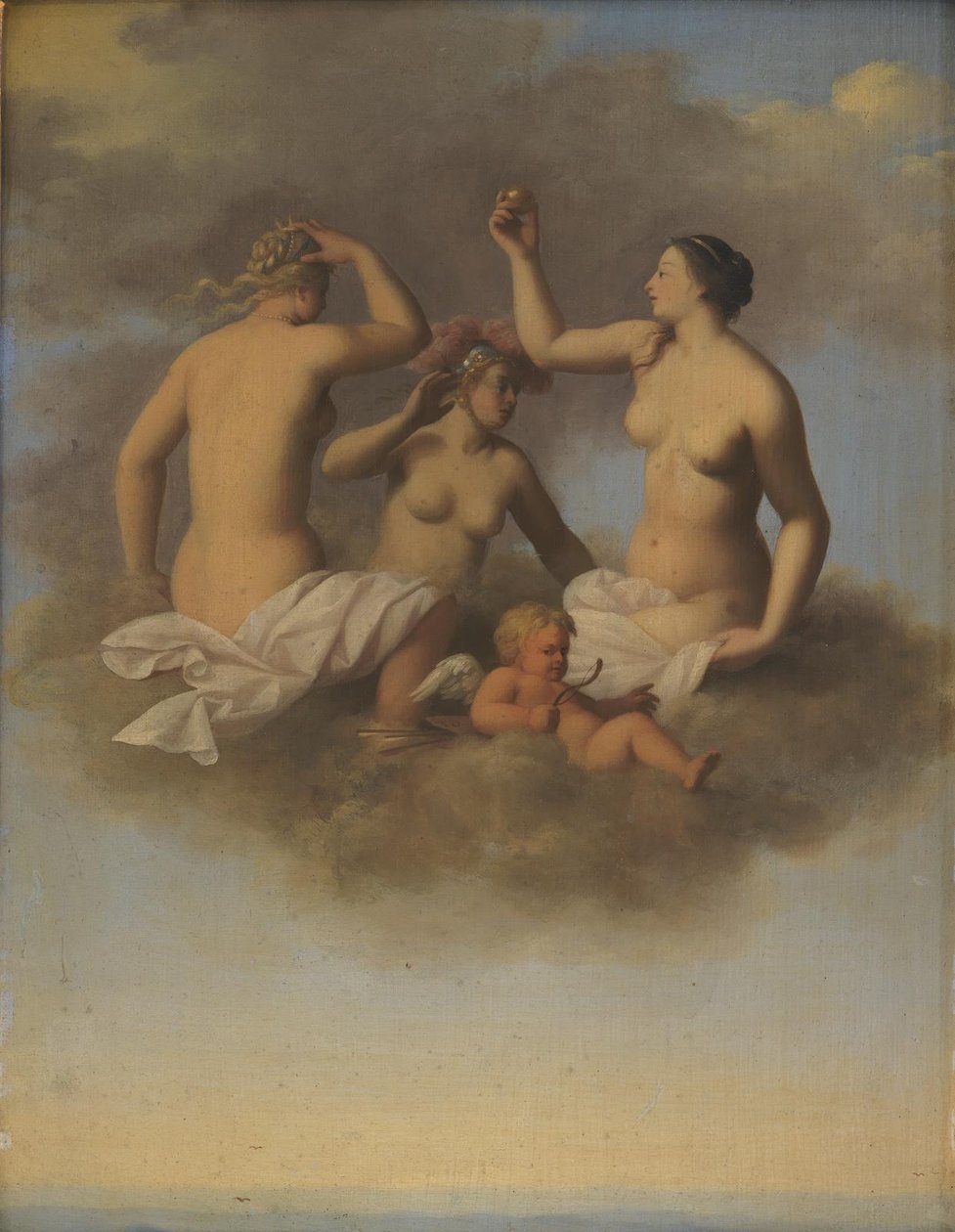 Juno, Minerva ja Venus Cupidon kanssa tekijältä Toussaint Gelton