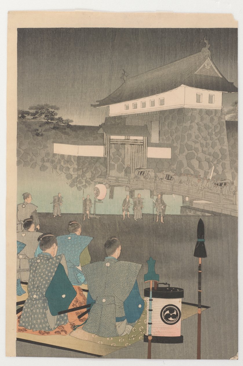 Chiyoda, 1897 (värillinen puupainatus) tekijältä Toyohara Chikanobu