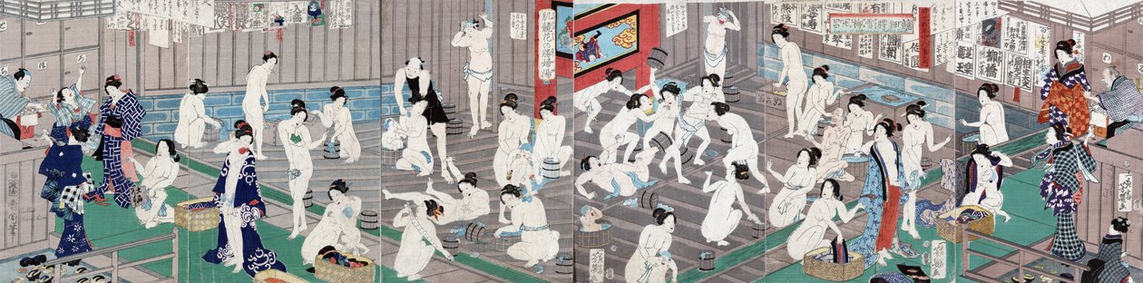 Alastomia ruumiita, 1868 tekijältä Toyohara Kunichika