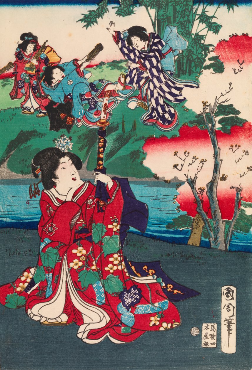 Tarina Genjistä tekijältä Toyohara Kunichika