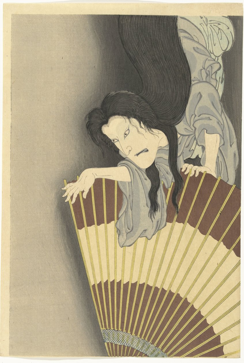 Samurai Aoyama ja Ghost Okiku tekijältä Toyohara Kunichika