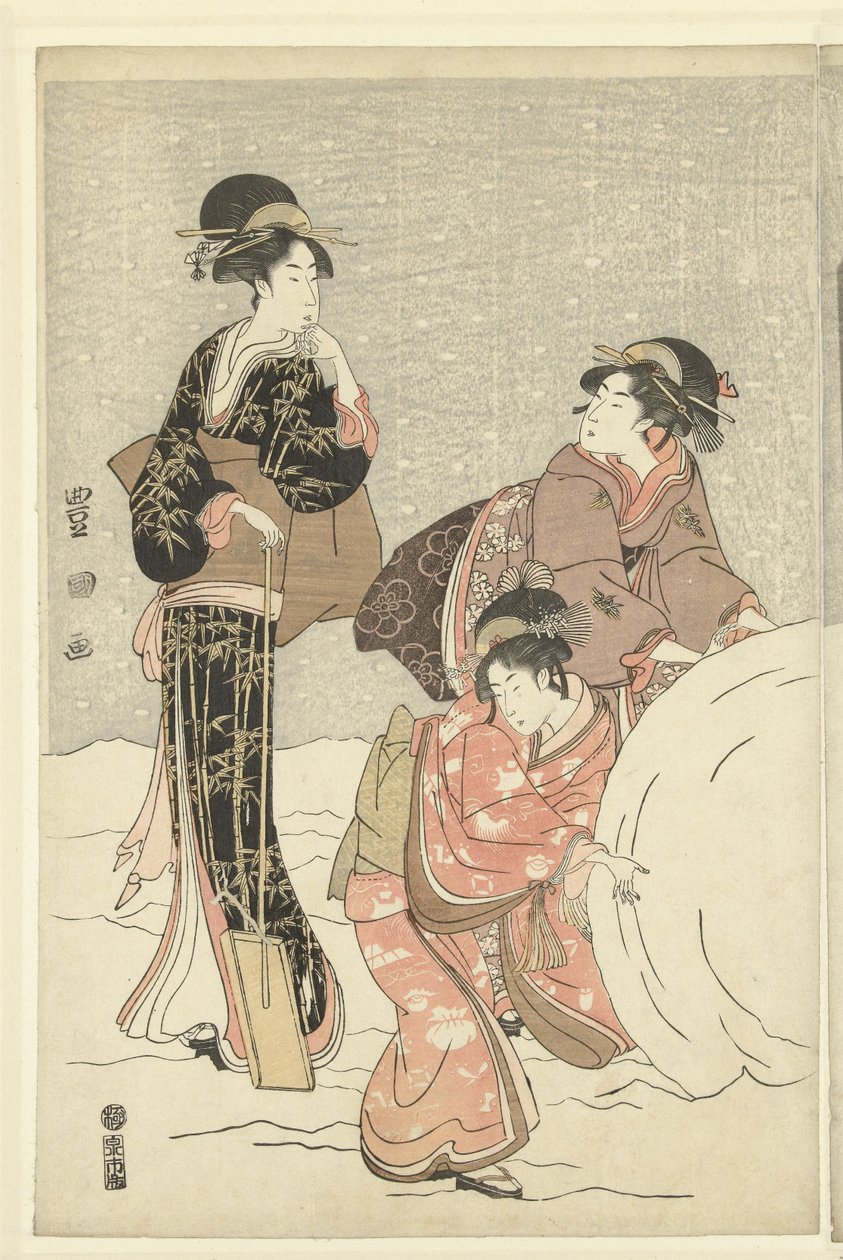 Lumipallo tekijältä Toyokuni (II) , Utagawa