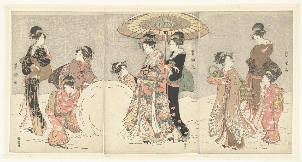 Lumipallo tekijältä Toyokuni (II) , Utagawa
