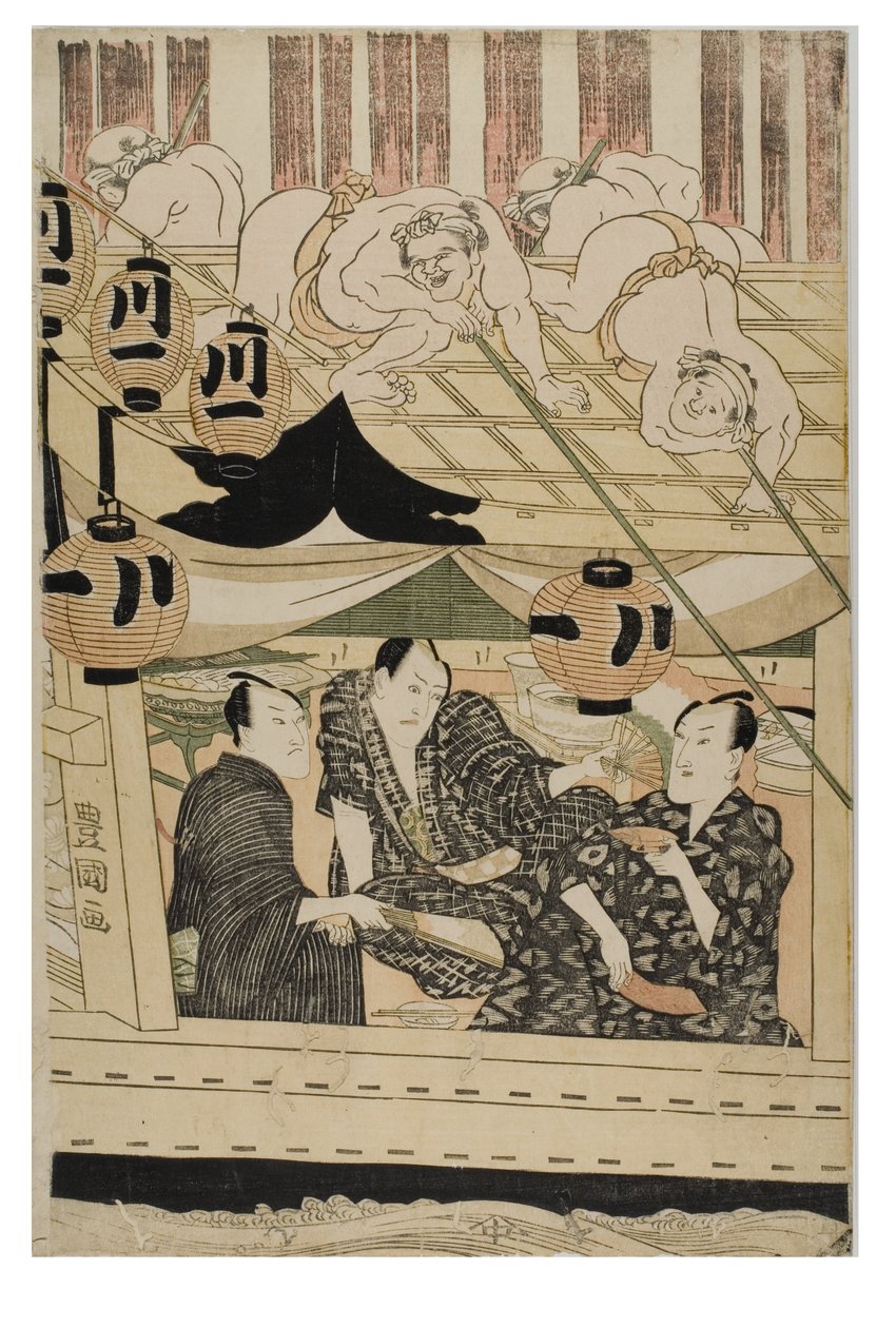 Näyttelijät kahdentoista kuukauden aikana tekijältä Toyokuni Utagawa