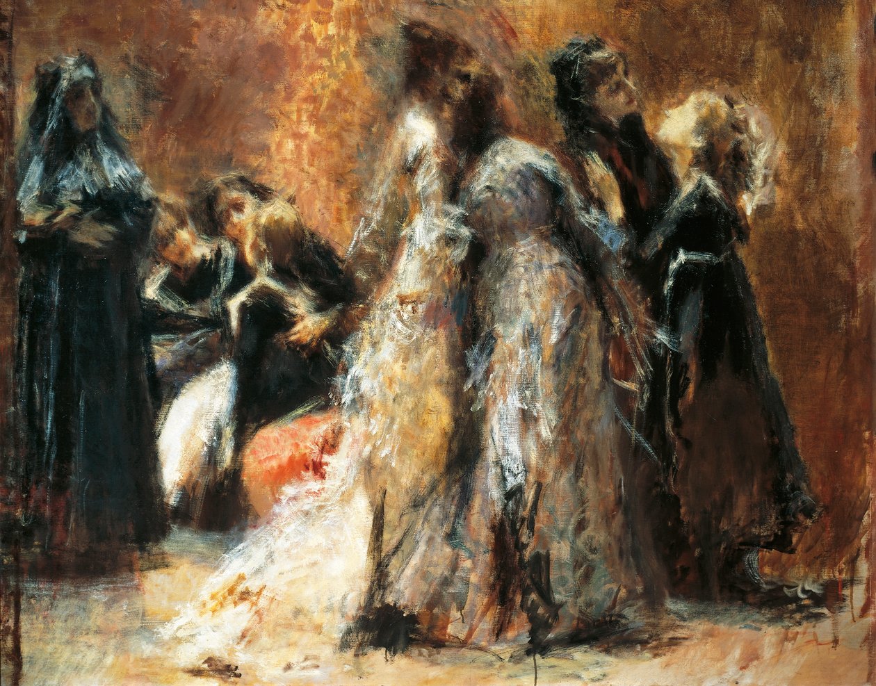 Tranquillo Cremonan (1837-1878) vieraileva yliopisto, öljy kankaalle tekijältä Tranquillo Cremona