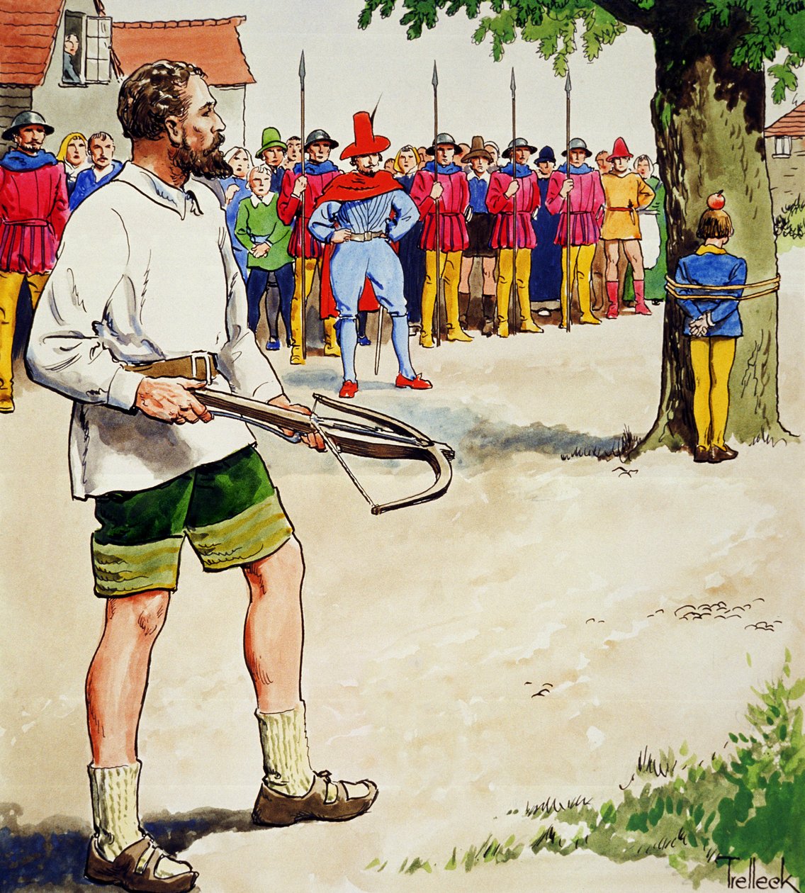 William Tell, kirjasta "Kurkistuksia menneisyyteen", julkaistu noin vuonna 1900. tekijältä Trelleek