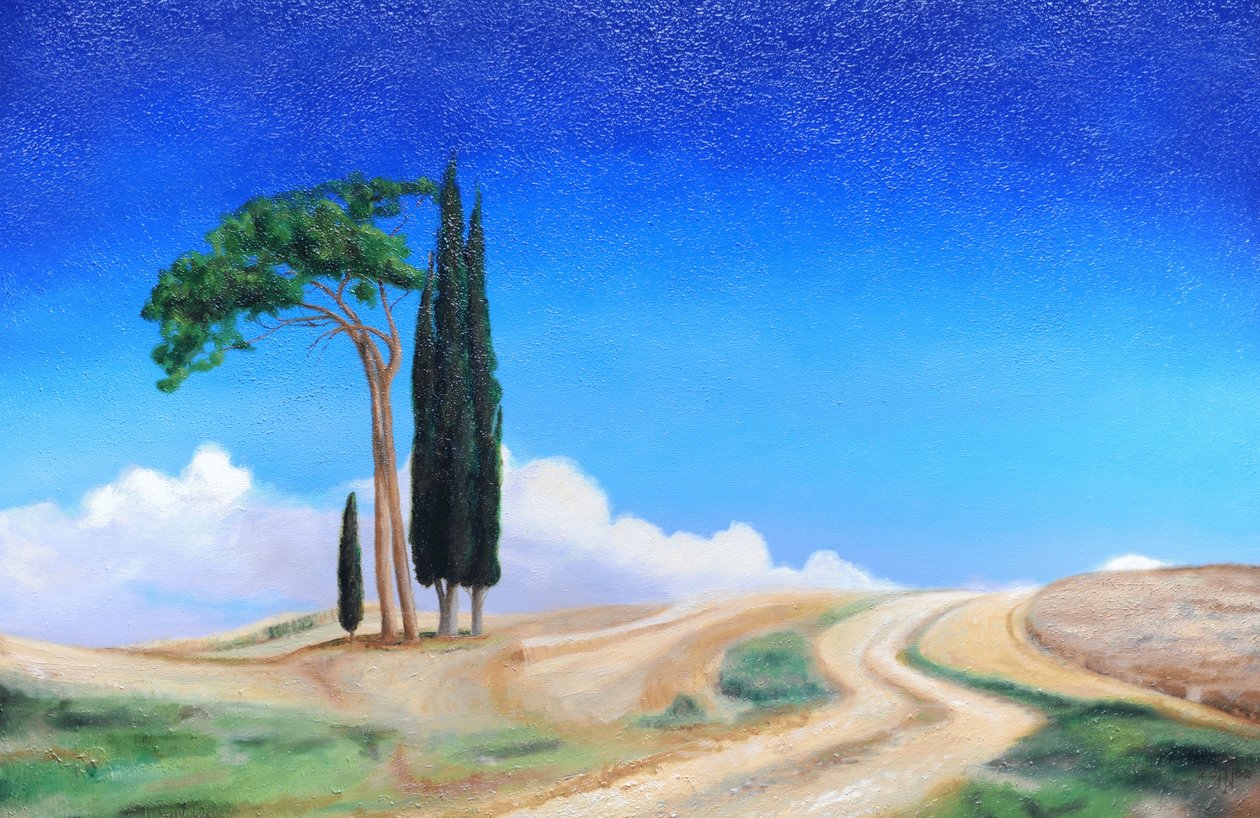 4 Trees, Picenza, Toscana, 2002 tekijältä Trevor Neal