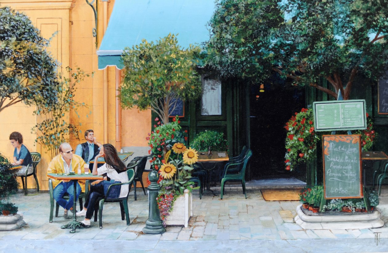 Kahvila, Aix-en-Provence, 1999 tekijältä Trevor Neal