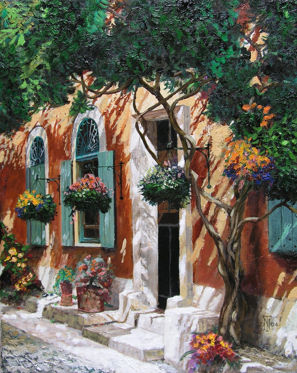Ovet ja ikkunat, Pietrasanta, Toscana, 2000 tekijältä Trevor Neal