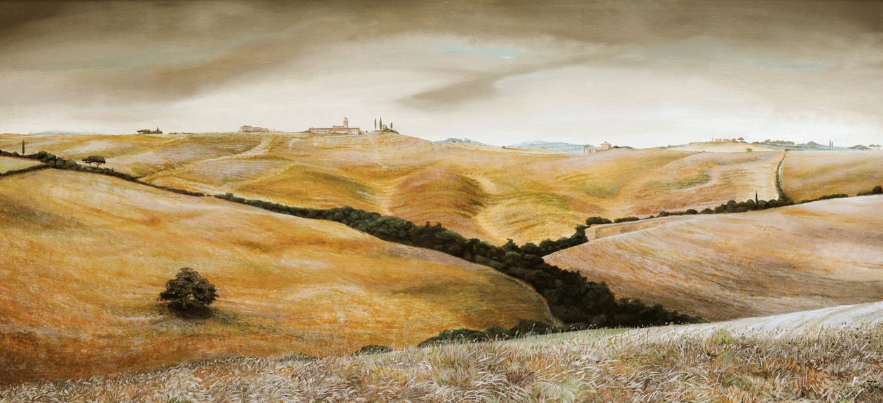 Farm on Hill, Toscana, 2001 tekijältä Trevor Neal