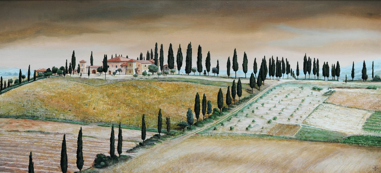 Villa on Hill, Toscana, 2001 tekijältä Trevor Neal
