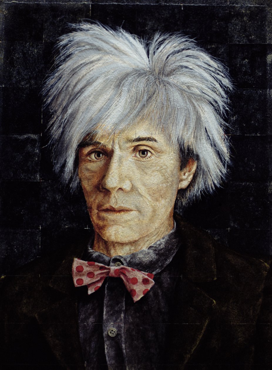 Warhol (1926-87) (öljy temperalla aluksella olevalle paperille) tekijältä Trevor Neal