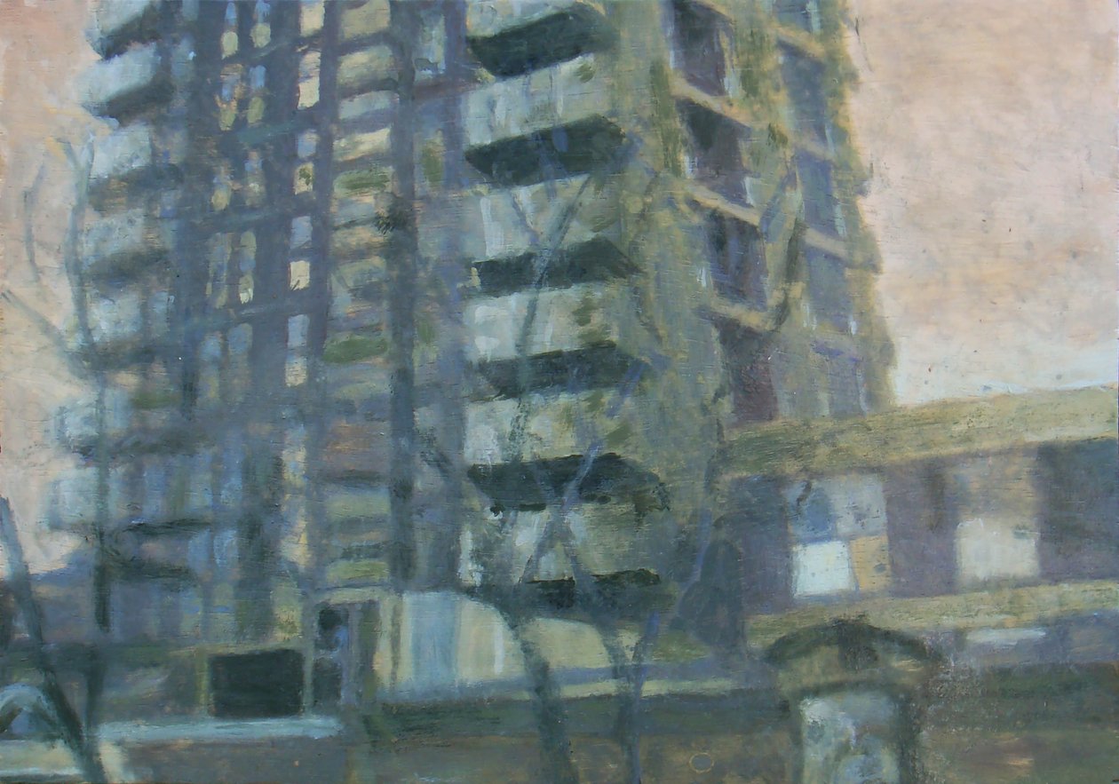 Paikka elää 19, 2011 (öljy vanerille) tekijältä Trevor Burgess