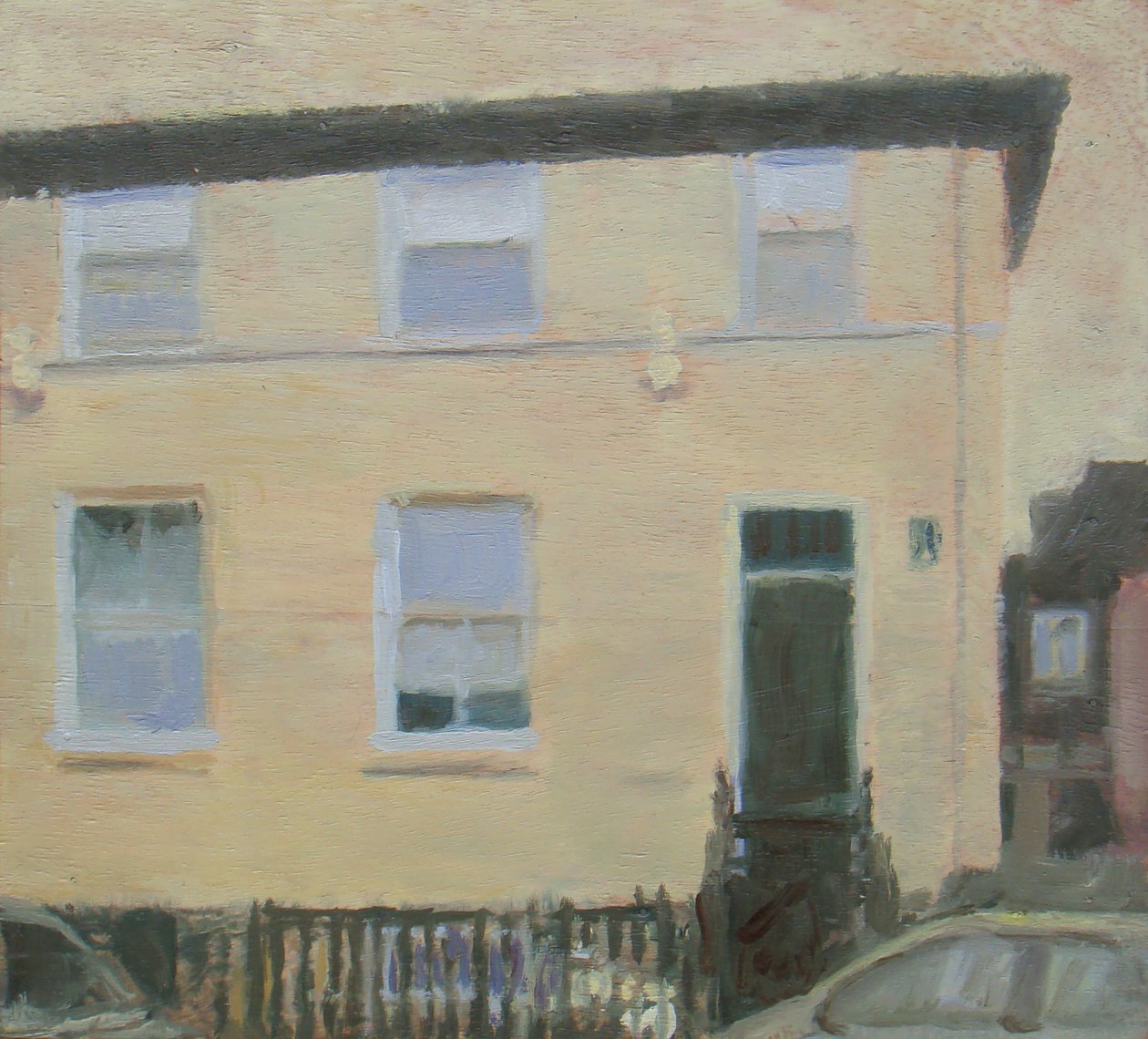Paikka asua 1, 2010 (öljy vanerille) tekijältä Trevor Burgess
