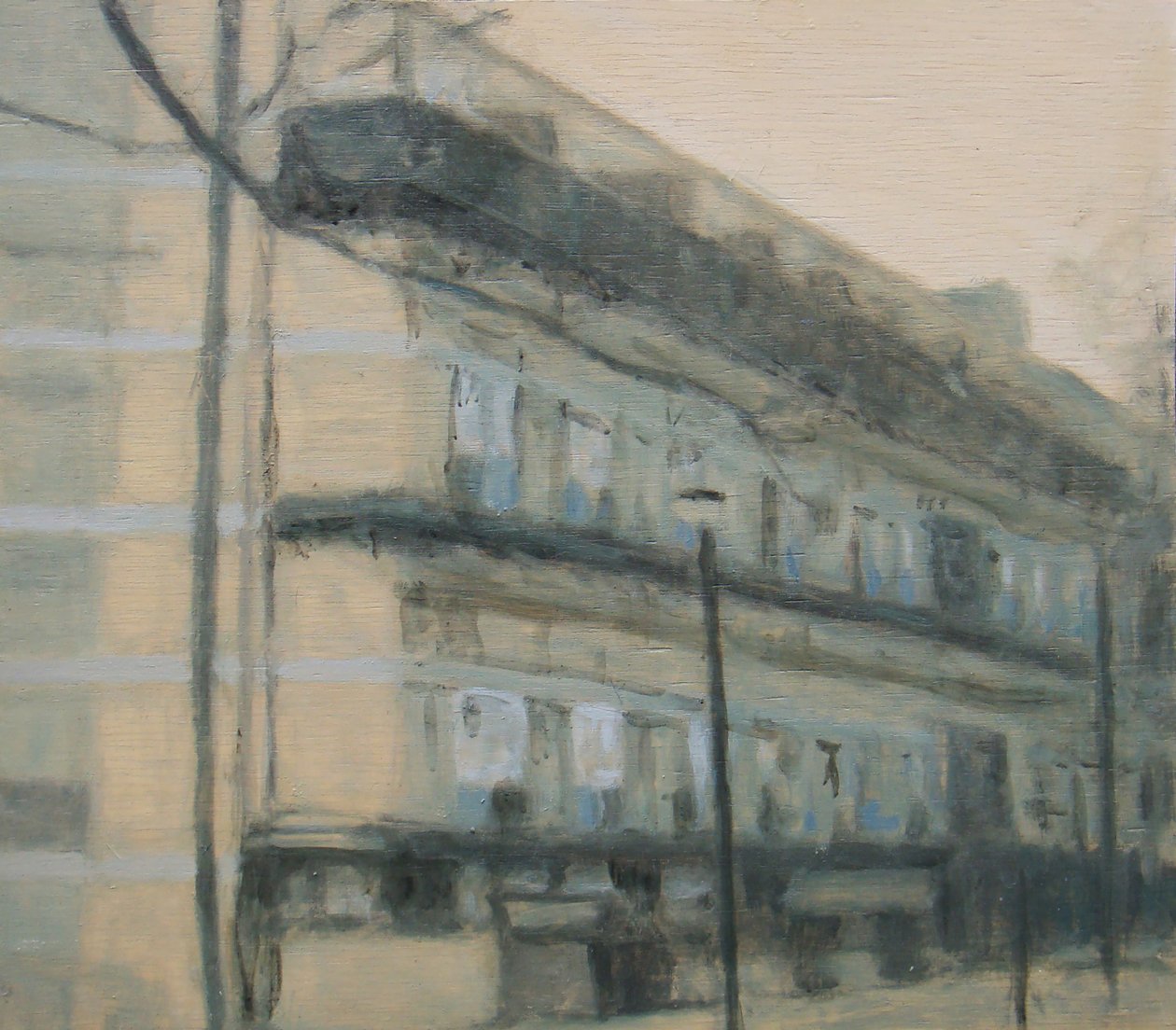 Paikka elää 27, 2012 (öljy vanerille) tekijältä Trevor Burgess