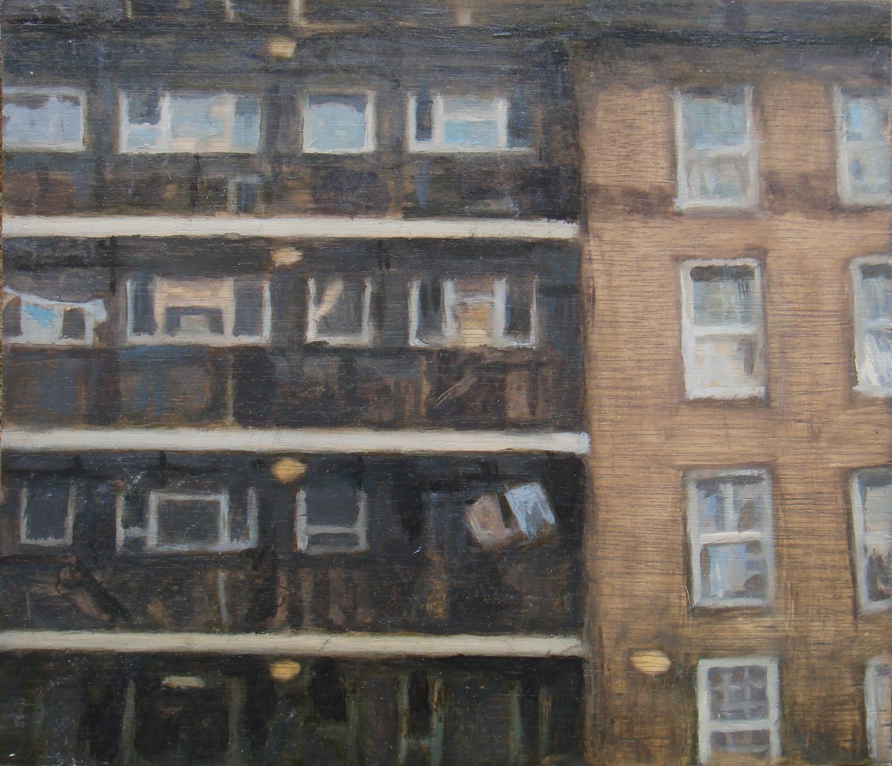 Paikka elää 28, 2012 (öljy vanerille) tekijältä Trevor Burgess
